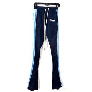 Tulones Unisex Stacked Track Pants Navy Blue 25WX38L Size XS